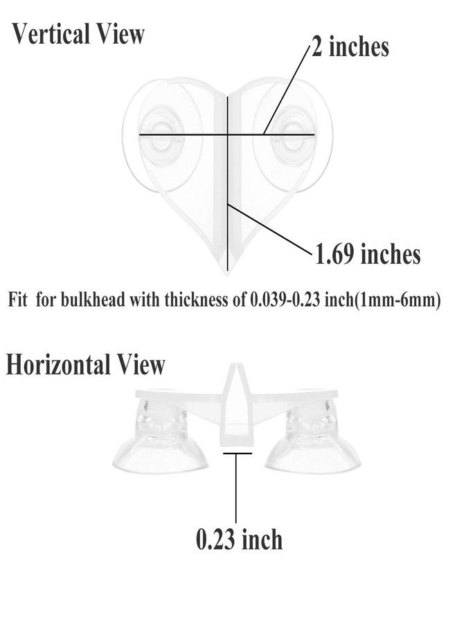JZMYXA Aquarium Fish Tank Divider Suction Cup, 4 Pieces - Image 2